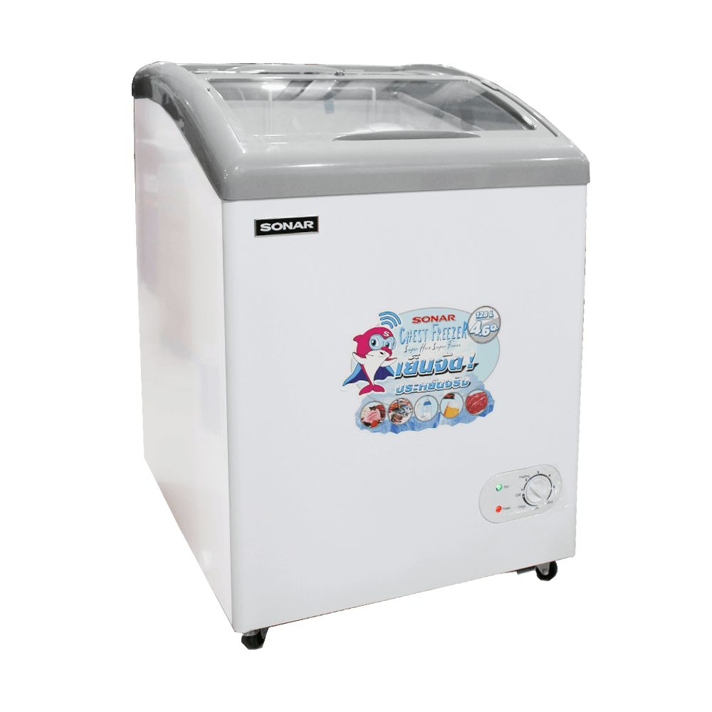 ตู้แช่แข็ง ฝากระจก SONAR รุ่น SD-128G ขนาด 128 ลิตร 4.6 คิว สีขาว_3